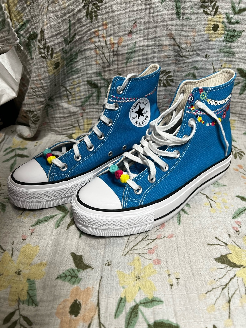 Converse CTAS Lift Hi Sneakers Blue High Top Platform Women’s 7.5